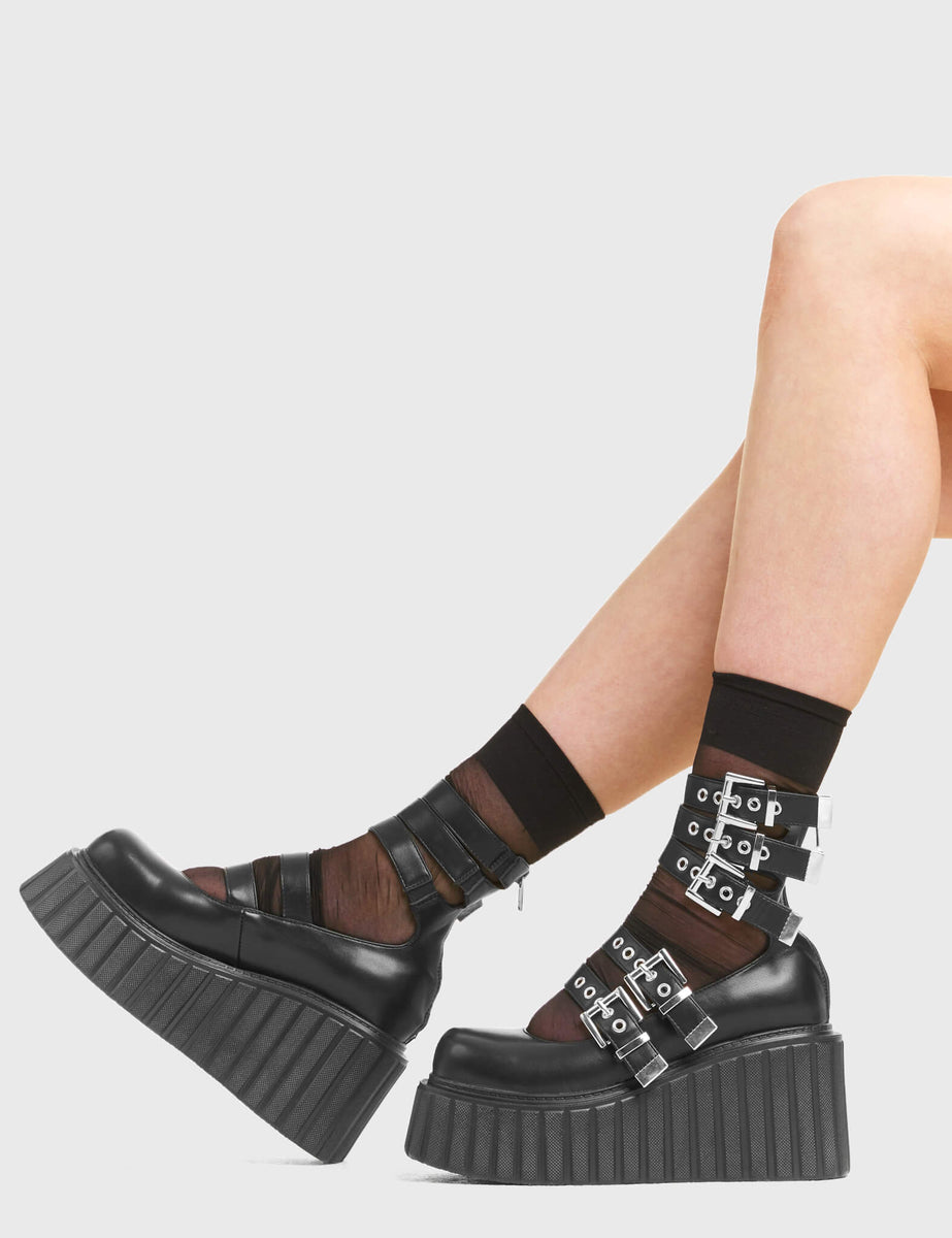 Under The Influence Chunky Platform Creeper Shoes LAMODA EU