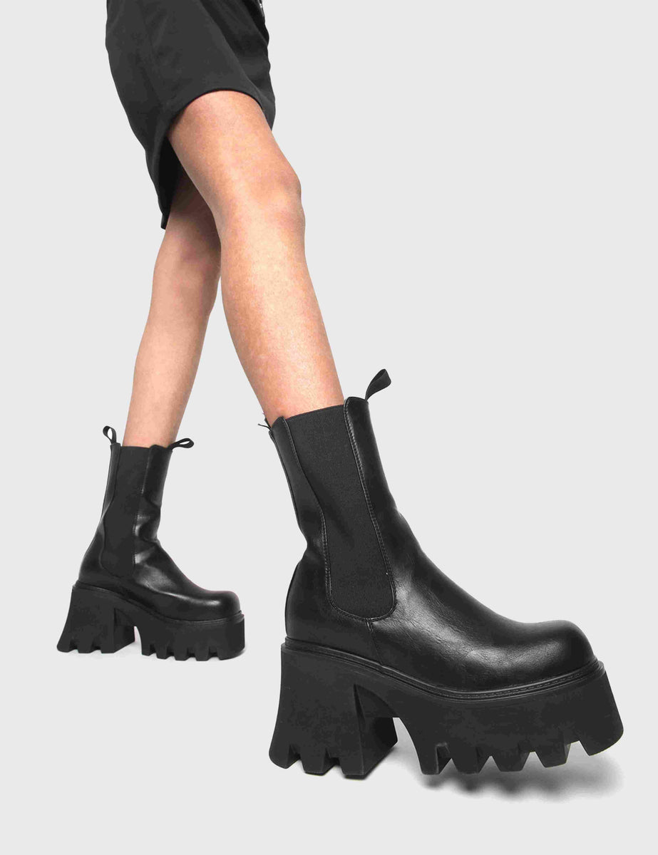 Wipe Out Chunky Platform Ankle Boots LAMODA EU