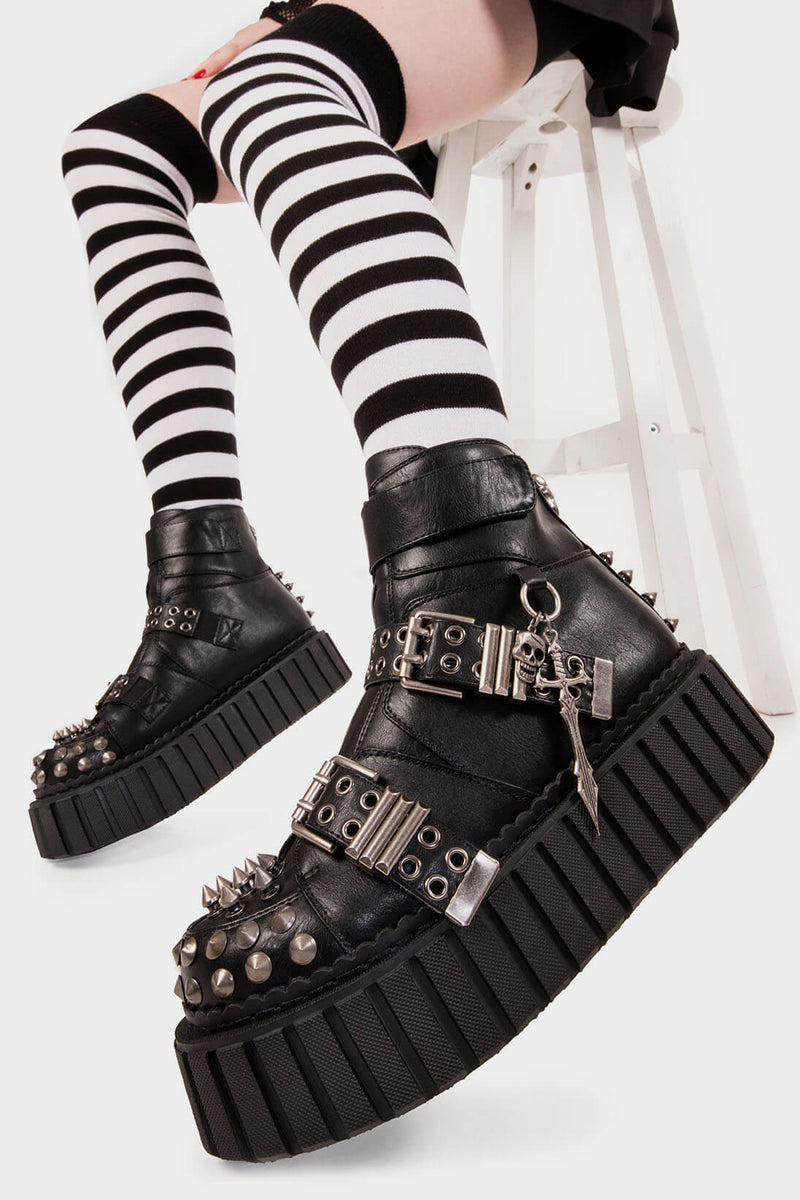 Virtual Insanity Chunky Ankle Creeper Boots LAMODA EU