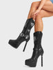 Anger Management Platform Calf Boots