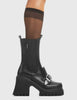 Outlander Chunky Platform Ankle Boots