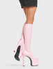 Rockstar Girlfriend Platform Knee High Boots