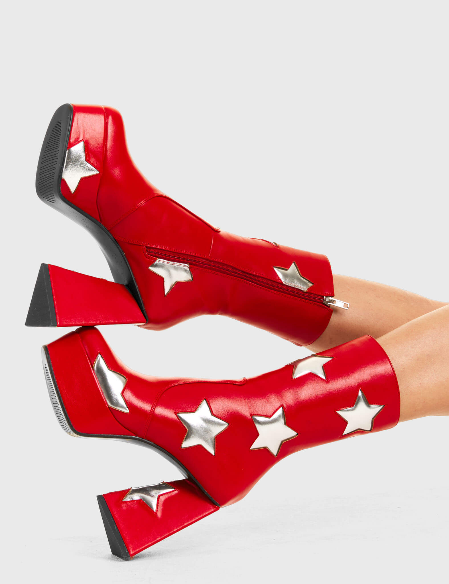 Seeking Stars Platform Ankle Boots – LAMODA EU - Main Image