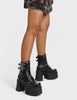 Thinking Spot Chunky Platform Ankle Boots